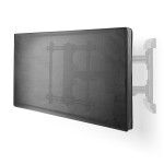 husa de protectie tv pentru exterior nedis, 46"- 48", panza, suport telecomanda, negru