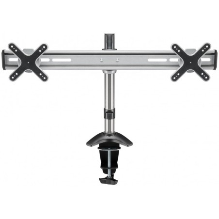 suport pentru 2 monitoare de birou goobay, 13-27" (33-68cm), reglabil pe inaltime, max. 8kg