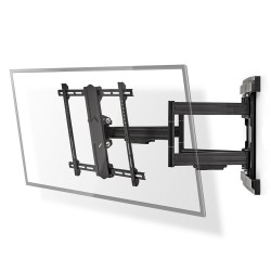 suport tv lcd de perete reglabil, 37-80", max 70 kg, 6 puncte de pivot, nedis
