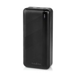 acumulator extern powerbank nedis, 30000mah, 1x usb-a, 1x usb-c, pd 20w, negru acumulator extern powerbank nedis, 30000mah, 1x usb-a, 1x usb-c, pd 20w, negru