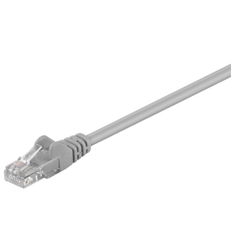 cablu de retea u/utp goobay, cat5e, patch cord, 30m, gri