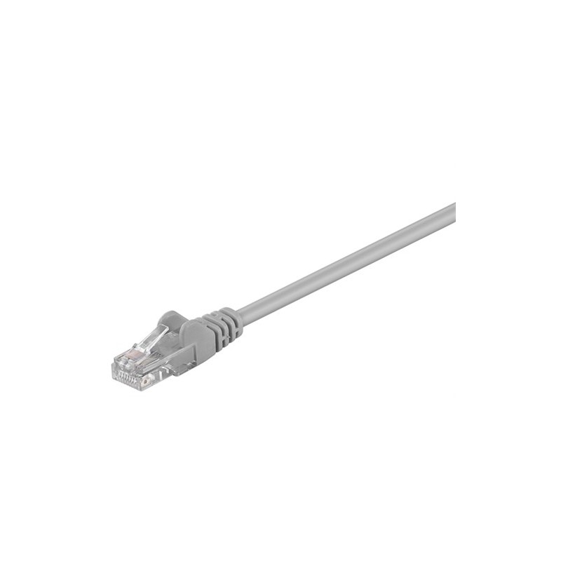 cablu de retea u/utp goobay, cat5e, patch cord, 50m, gri