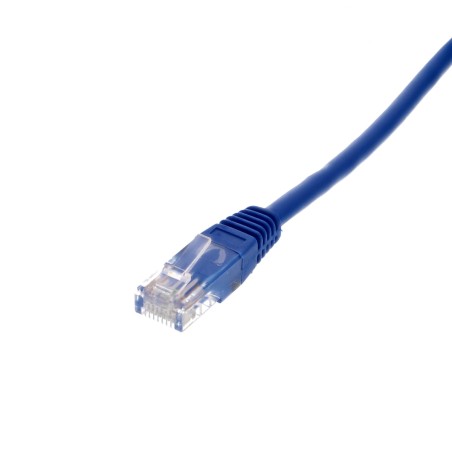 cablu de retea u/utp well, cat6, patch cord, 10m, albastru