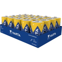baterie alcalina industriala r20 (d) varta, set 20 bucati/cutie