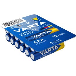 baterie alcalina r3 (aaa) 12 buc/blister longlife power varta