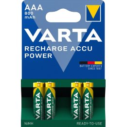 acumulator r3 (aaa) 800mah ready2use 4 buc/blister 56703 varta