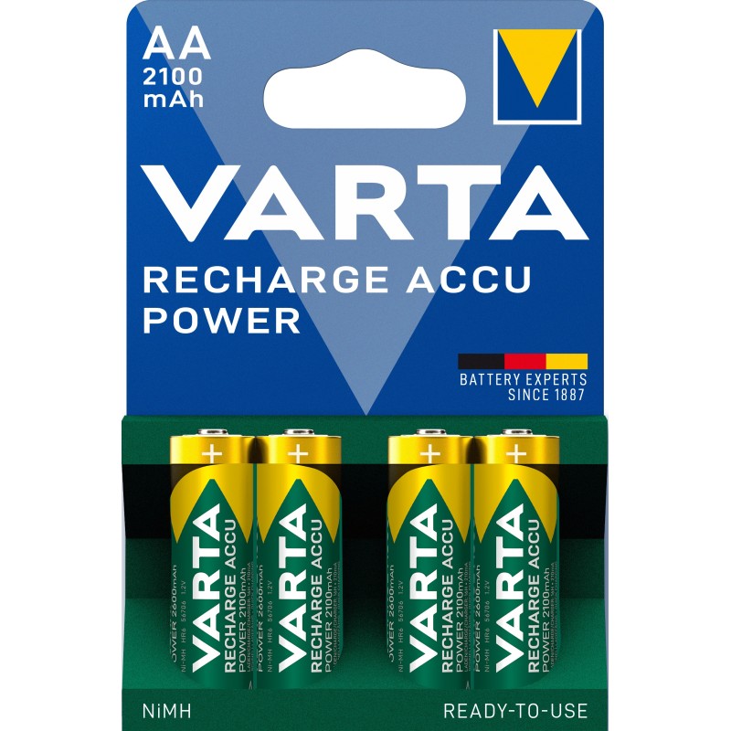 acumulator r6 (aa) 2100mah ready2use 4 buc/blister 56706 varta
