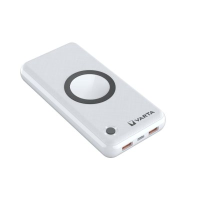 acumulator extern powerbank, 20000mah, incarcare wireless, 1x usb-c, 2x usb-a qc 3.0, 57909 varta