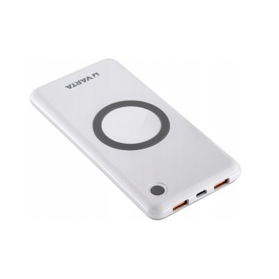 acumulator extern powerbank, 10000mah, incarcare wireless 10w, 1x usb-c, 2x usb-a qc 3.0, 57913 varta