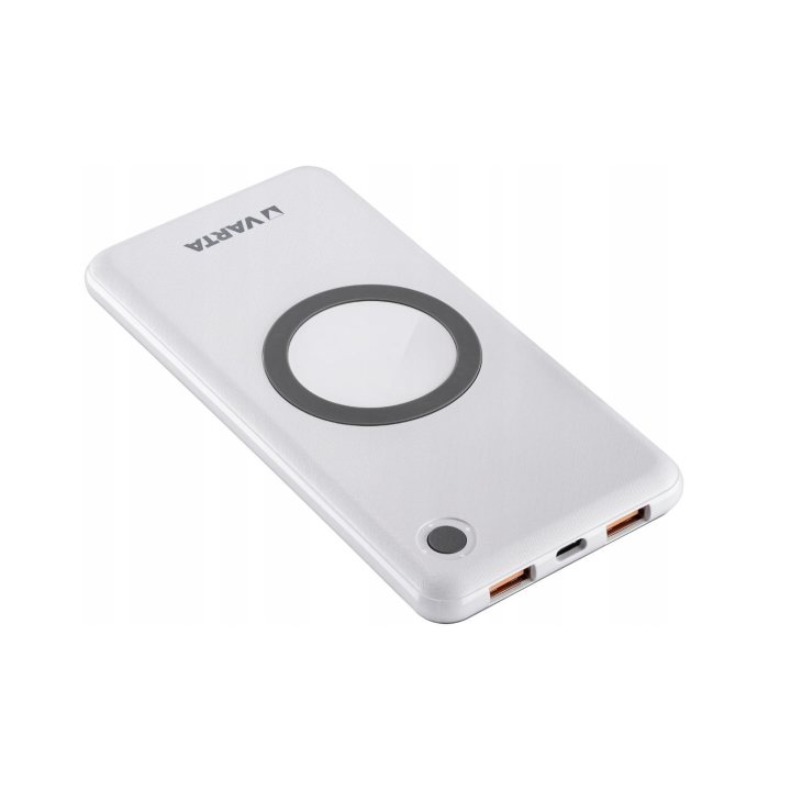 acumulator extern powerbank, 10000mah, incarcare wireless 10w, 1x usb-c, 2x usb-a qc 3.0, 57913 varta