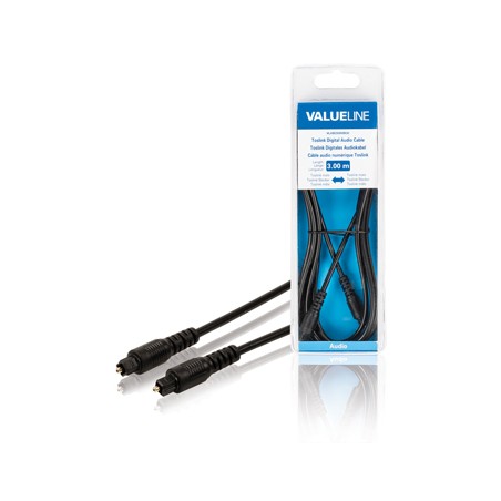 cablu audio digital toslink tata -  toslink tata 3m negru, valueline