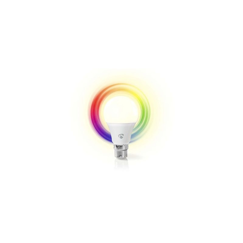 bec led smart wifi rgb - lumina alba calda, b22, nedis bec led smart wifi rgb - lumina alba calda, b22, nedis