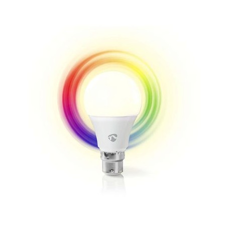 bec led smart wifi rgb - lumina alba calda, b22, nedis
