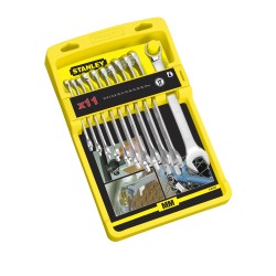 set 11 chei combinate 4-94-647 stanley, finisaj cromat