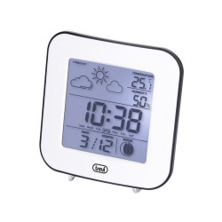 statie meteo cu ceas me3106, alb, trevi