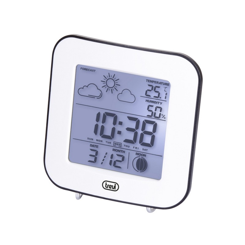 statie meteo cu ceas me3106, alb, trevi statie meteo cu ceas me3106, alb, trevi