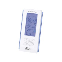 statie meteo cu ceas, senzor extern, alb, trevi