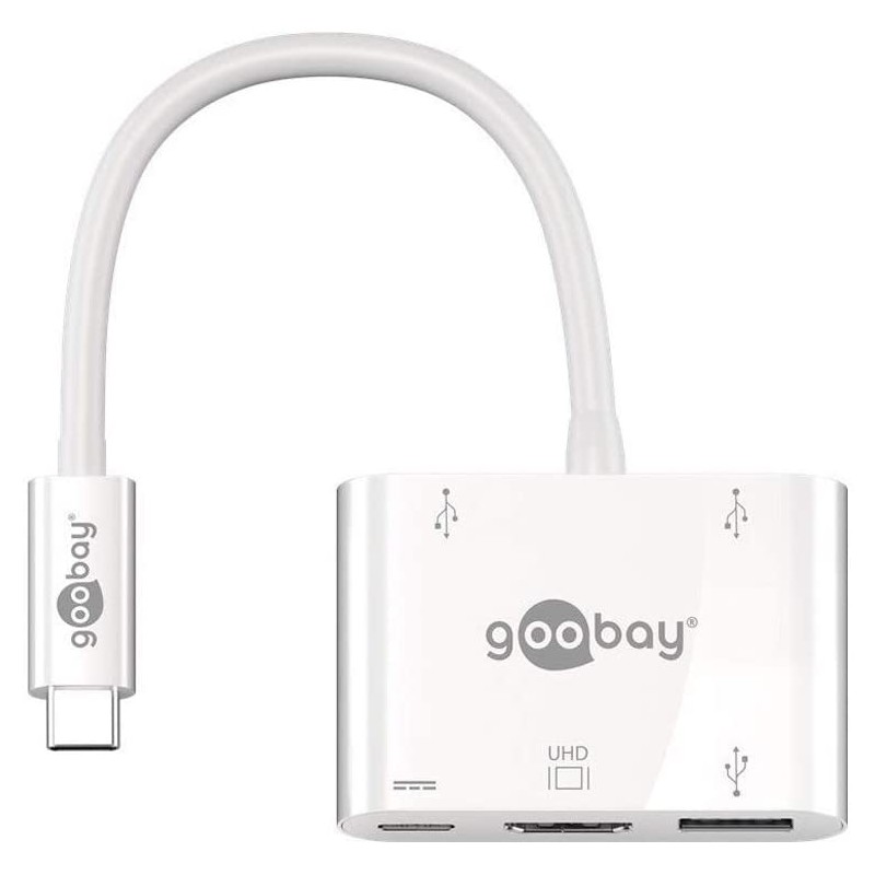 adaptor usb-c -  2x usb 2.0, 1x usb 3.0, hdmi, 1x usb-c goobay