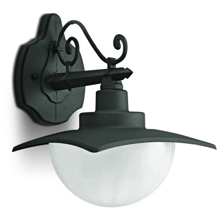 aplica perete exterior well siena e27 60w ip44 gri inchis