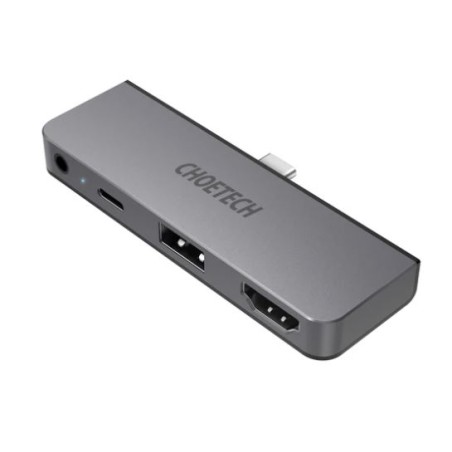 hub usb-c - 1x hdmi, 1x usb 2.0, usb-c pd 60w, 1x jack 3.5mm, choetech m13