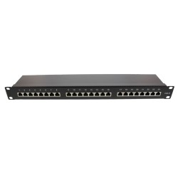 patch panel 24 porturi 1u cat.6 ftp pentru rack 19", well