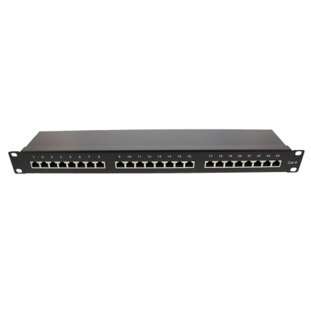 patch panel 24 porturi 1u cat.6 ftp pentru rack 19", well