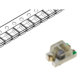 LED-uri, LED SMD 0805 galbenă 100-120mcd 2x1,25x0,8mm 120° 2,1÷2,6V -1, dioda.ro
