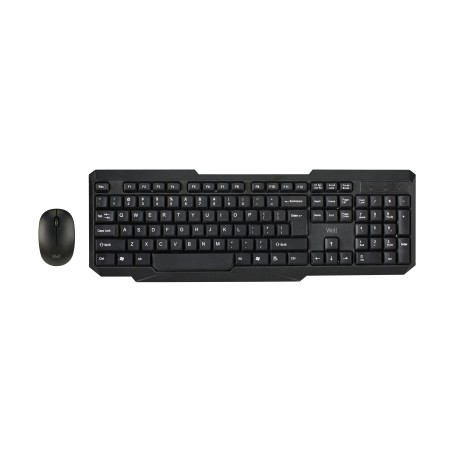 kit tastatura si mouse wireless well cw102bk negru