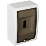 tablou electric solera arelos 8684pf, 4 module, aparent, ip40, 150x225x95 mm, plastic, usa fumurie, cutie alba