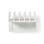 organizator de cabluri, 5 sloturi, max 7.1mm, set 2 bucati, alb, nedis organizator de cabluri, 5 sloturi, max 7.1mm, set 2 bucati, alb, nedis