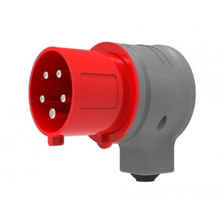 fisa industriala bemis bc1-1505-2130, 3p+n+e, 16a, 380v, unghi 90°, ip44