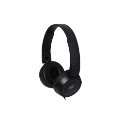 casti audio over-ear cu fir htv 649, 5m, negru, trevi