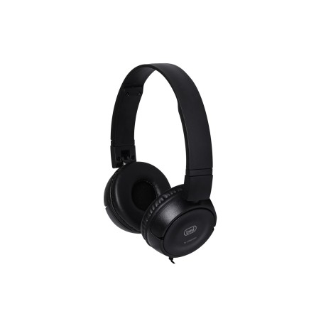 casti audio over-ear cu fir htv 649, 5m, negru, trevi