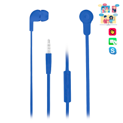 casti in-ear cu fir, cross skip blue albastru, ngs