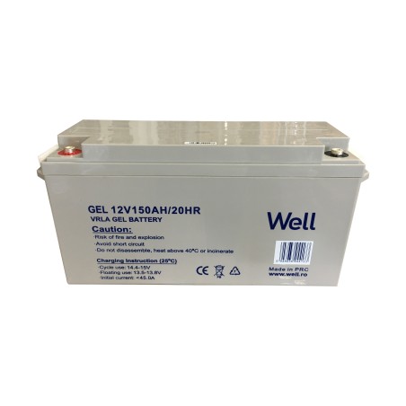 acumulator plumb acid cu gel well 12v 150ah, terminal m8