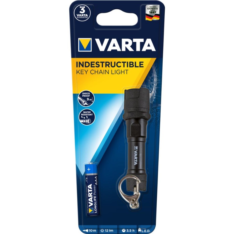 lanterna led tip breloc varta 16701, indestructibila, 12lm, ipx4 lanterna led tip breloc varta 16701, indestructibila, 12lm, ipx4