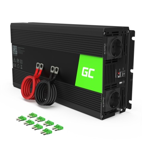 invertor de tensiune 24v -  230v, 1500w, inv24, greencell