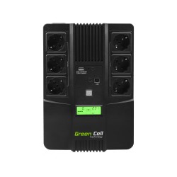 ups line interactiv 600va/360w, afisaj lcd, ups06 aio greencell