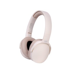  casti bluetooth on-ear dj 12e45 bt trevi, microfon, redare pana la 7 ore, microsd, crem