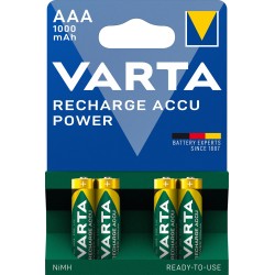 acumulator reincarcabil, preincarcat aaa 1000mah 4buc/blister, varta