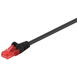 cablu de retea utp goobay, cat6, patch cord, 10m, negru