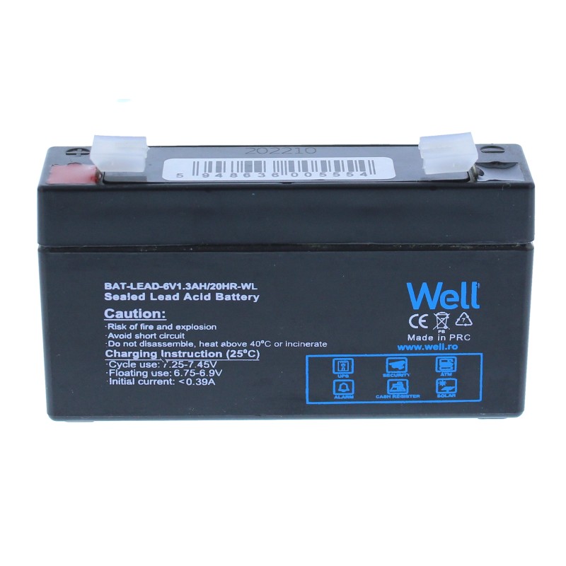 acumulator plumb acid well 6v 1.3ah, terminal t1 acumulator plumb acid well 6v 1.3ah, terminal t1