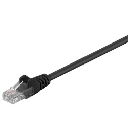cablu de retea u/utp goobay, cat5e, patch cord, 25m, negru