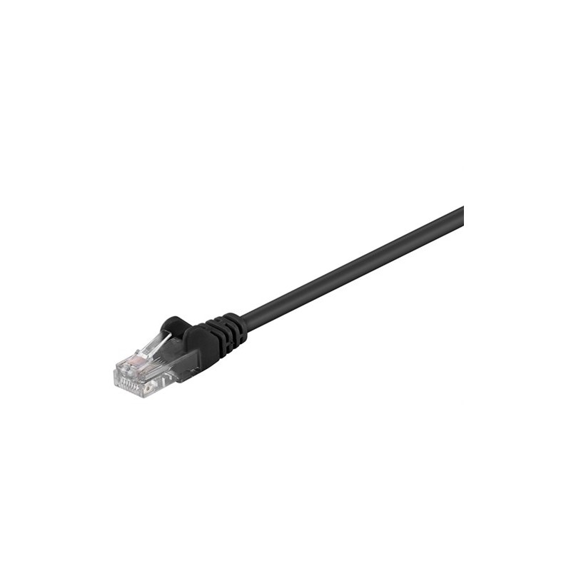 cablu de retea u/utp goobay, cat5e, patch cord, 25m, negru