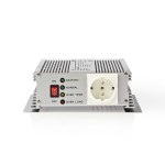 invertor tensiune cu unda sinusoidala modificata nedis 12v dc - 230v ac, 600w, 1x iesire schuko, functie de incarcare