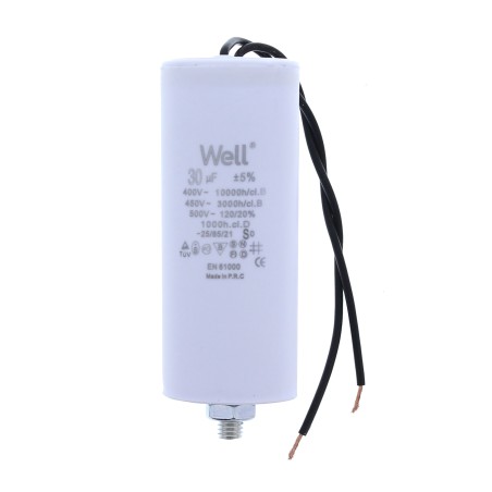condensator pornire motor 400v 30uf cu fir, well