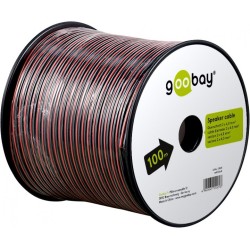 cablu difuzor rosu/negru 2x4.00, 100m goobay