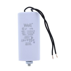 condensator pornire motor 400v 40uf cu fir, well