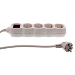 prelungitor 4 prize 1.5m cu intrerupator, cablu 3xg1.5mmp, well