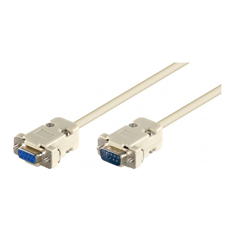 cablu serial rs232 d-sub 9p tata - d-sub 9p mama, 2m, goobay